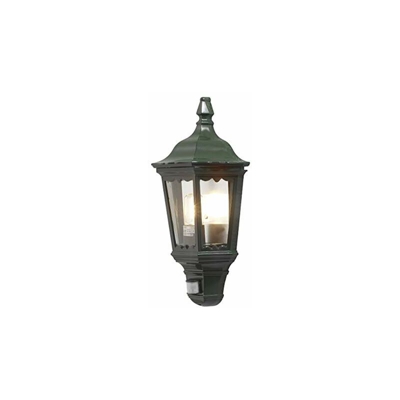 Konstsmide 7230-600 Parma - Lampada da parete in alluminio laccato, 25 x 16 x 49,5 cm, 1 lampadina da 100 W, IP43, con sensore di movimento, colore: