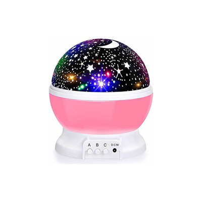 Proiettore cielo stellato Baby Luce notturna rotante lampada di proiezione romantica LED perfetta per (rosa)