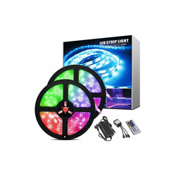 Striscia LED da 10 m, 300 LED RGB SMD 5050, cambia colore, con telecomando a 44 tasti, per casa, camera da letto, TV, armadio, festa, decorazione per características