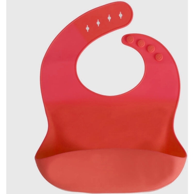 Bavaglino in silicone impermeabile colore Rosso