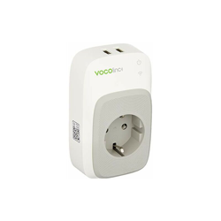VOCOlinc, Presa Smart PM5 | Pack da 2 | Funziona con Apple HomeKit, Amazon Alexa e Google Assistant | 2 porte USB | Misuratore di potenza | Controllo precio