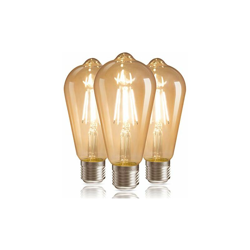 QNINE Lampadina a LED vintage E27, bianco caldo (2700 K), dimmerabile, 6 W ST64, sostituisce lampadine a incandescenza da 40 W / 50 W, 600 lm, stile en oferta