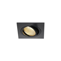 SLV LED soffitto incasso New Tria DL Set, quadrato, 6,2 W, COB, 2700 K, 38 LAUREA, con autista, molle di clip, Nero 113880 precio