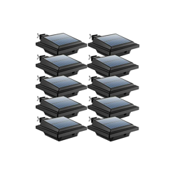 LED Luce solare per grondaia Lampade solari per esterni, 12LEDs Luce Solare Bianca Fredda Bianca, Illuminazione solare da giardino per giardino, precio