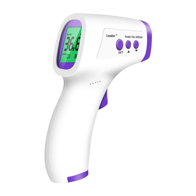 Termometro anteriore, termometro a infrarossi medico, termometro a contatto, schermo LCD, funzione di memoria, termometro per bambini, bebe, adulto