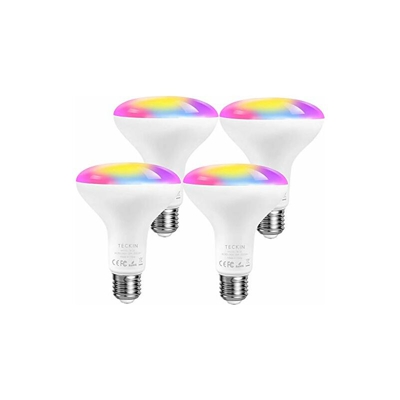 TECKIN - Lampadina LED Alexa, lampadina E27, 13 W, sostituisce 100 Watt, Wi-Fi, multicolore, dimmerabile, compatibile con Alexa e Google Home, 1300