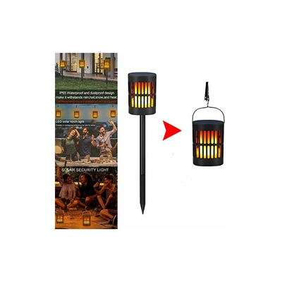 Lampada solare da giardino, lampada da parete, 96 LED, lampada solare da giardino come fiamma, IP65, impermeabile, lampada solare per giardino,