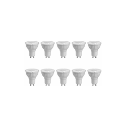 Riflettore GU10 Dimmerabile 5,5 Watt, 500 Lumen, Lampada LED Con Temperatura Colore 2800K 10 Pezzi, Bianco Caldo - Megaman en oferta
