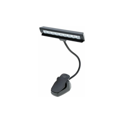Lampada da scrivania musicale portatile con luci di lettura 9 LED per orchestra e pianoforte Nero - Lixada en oferta