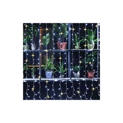 Catena di luci con 360 LED, 3 x 2 m, effetto scintillante, con 90% di luce fissa e 10% di luci lampeggianti per la decorazione natalizia (bianco en oferta