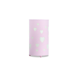 Love Lampada da Tavolo, Cotone, Rosa, 24,5Â x 13Â cm - Aratextil en oferta