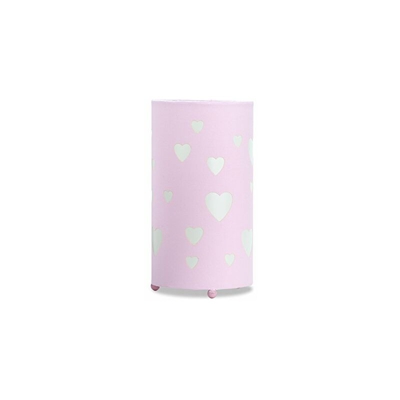 Love Lampada da Tavolo, Cotone, Rosa, 24,5Â x 13Â cm - Aratextil