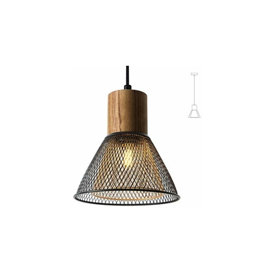 Lampada a sospensione vintage,Lampade a Sospensione in stile Vintage Industriale E27,per cucina,ristorante,caffè,Nero