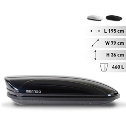 Baule box rigido da tetto auto universale 460 litri Menabò Mania | Colore: Nero características