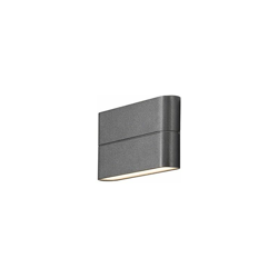 Gnosjö Konstsmide 7973-370 A - Lampada da parete per esterni, in alluminio, 3 x 17 x 9 cm, colore: Antracite en oferta