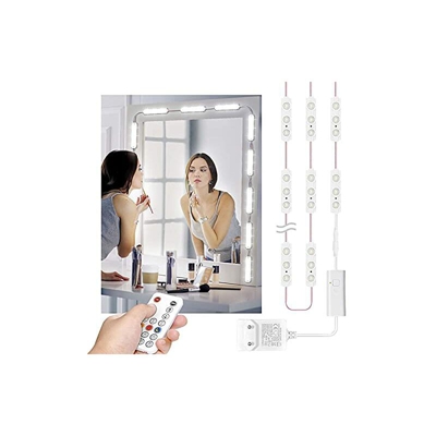 Wobsion Lampada a LED per trucco, lampada da tavolo, lampada a specchio, illuminazione a LED, dimmerabile, 20 gruppi, illuminazione da 6000 K,