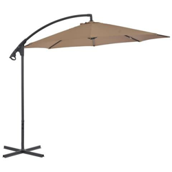 Ombrellone A Sbalzo Con Palo In Acciaio 300 Cm Grigio Talpa en oferta