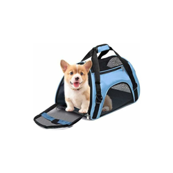 Borsa da viaggio per animali domestici, custodia per animali domestici pieghevole e comoda per cani di piccola taglia, gatti e cuccioli - 43 x 20 x características