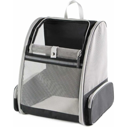 Borsa da trasporto per cani e gatti, zaino pieghevole in rete per animali domestici spazioso e traspirante con struttura in metallo, cestino stabile precio