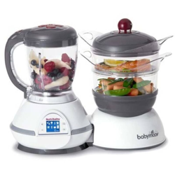 A001114 Nutribaby Cherry Robot da Cucina, Grigio/Cherry - Babymoov precio