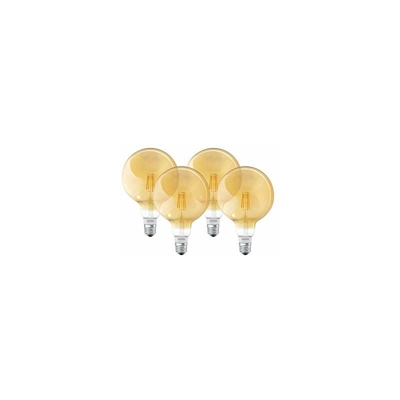 Lampada LED Smart+, tecnologia Bluetooth, globo filament oro, E27, dimmerabile, bianco caldo, 2400 K, sostituisce lampadine da 50 W, controllabili