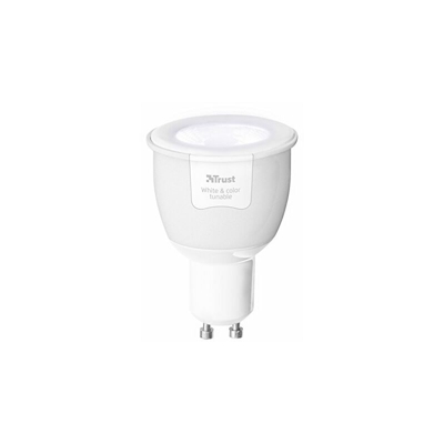 Trust ZLED-RGB6 Riflettore LED RGB Intelligente Regolabile, Philips Hue* Compatibile, 230 V, Bianco