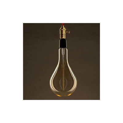 Homemania HOMDL-AM0161 Lampadina New Jersey, Per Lampada, Lampadario, Sfera, Globo, Bulbo, Trasparente in Rame, Metallo, Vetro, Carbonio, 16.5 x 16.5