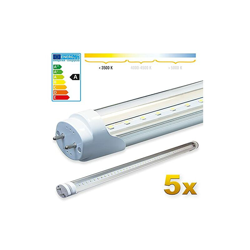 5x SMD LED Tubo 90cm Certificazione TÃ?V Bianco caldo- Tubo fluorescente T8 G13 - Cover trasparente 14 W, 1400 Lumen- pronto per l'installazione características