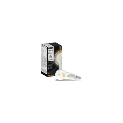 Calex Smart Home - Lampadina a LED con filamento trasparente, P45 E14, 220-240 V, 4,5 W, 450 lm, 1800-3000 K