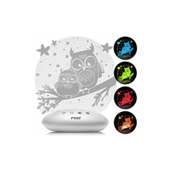 52131 ColourLumy - Luce notturna per bambini con vetro acrilico, cambia colore, tre livelli di luminositÃ , funzione timer, grigio - Reer características