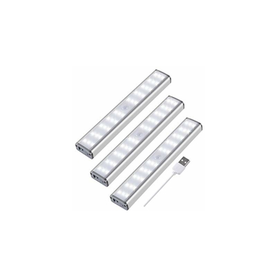 Luci a LED con sensore di movimento, per armadio, guardaroba, lampade da cucina, cabinetto, luce notturna a specchio, strisce magnetiche Stick-On