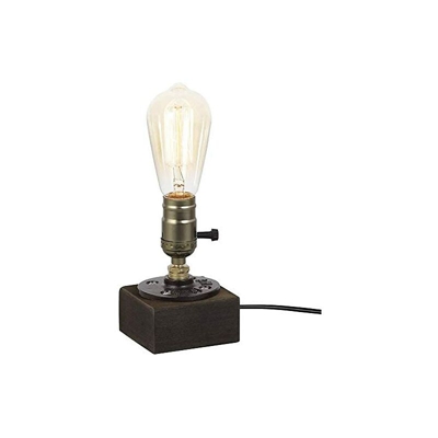 Lampada da tavolo industriale vintage â?? E27 Edison lampada da scrivania, minimalista in stile loft, per soggiorno, ufficio, corridoio, bar