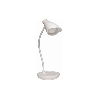 Unilux Lampada da scrivania a LED, dimmerabile, senza fili, con USB o batteria, colore: bianco, 400151216