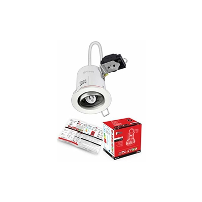 Brite-r - Faretto LED GU10 per montaggio a soffitto, in lamiera d'acciaio IP20, compatibile con alogeni, certificazione CE, facile da installare