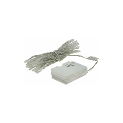 Catena luminosa a LED "CT-TK50", 5 m, luce bianca calda, IP44, 50 LED, con timer da 6 ore en oferta