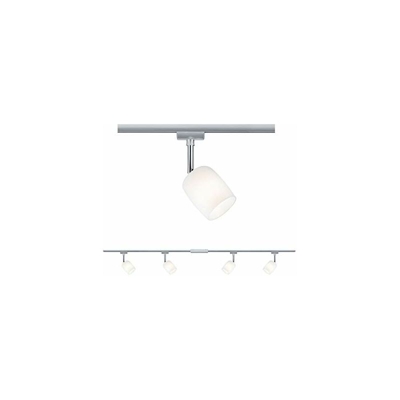 Paulmann 96898 URail Sistema di Illum Set Blossom Max. 4x10W Opaco, Cromo Lampada Satinata binari a soffitto G9