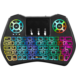 Mini tastiera wireless RGB senza fili ricaricabile USB touchpad 2.4Gh YYL-I9 en oferta