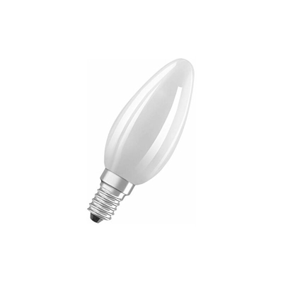Candela Lampadine LED, 6.5 W Equivalenti 60 W, Attacco E14, Luce Calda 2700K, Confezione da 10 Pezzi - Osram