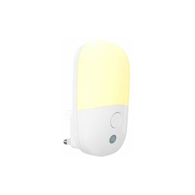 Luce notturna a LED, con sensore fotocellula e luminositÃ regolabile, 2700 K, luce bianca calda, sensore di illuminazione notturna per