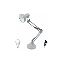 Fabrilamp - Lampada antigone articolabile argento con lampadina LED características