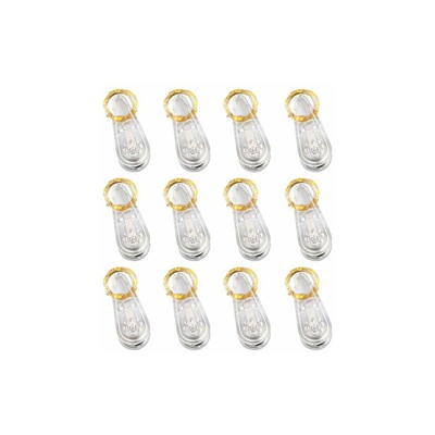 HAUSPROFI - Catena di 20 luci micro LED con clip, 2 m Bianco caldo da 12
