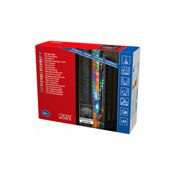 Konstsmide 3813-500 - Catena luminosa con micro LED, 200 diodi colorati, trasformatore esterno da 30 V, cavo nero precio