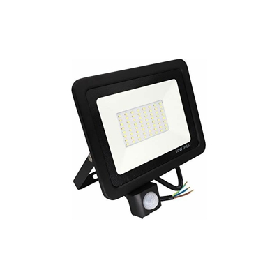 Popp - Poop foco con Sensor movimiento proyector LED Exterior iluminación di Exterior Segura, impermeabile IP65, Lámpara de luz Blanca para Jardín,