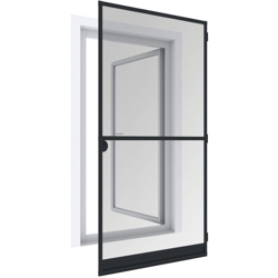Porta Girevole Zanzariera tettoia Expert, Telaio in Alluminio per Porte, accorciabile singolarmente, 100 x 210 cm, Antracite, 03903 - Windhager características