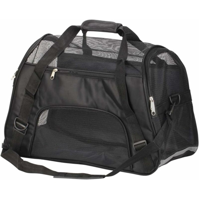 Borsa da trasporto per gatti, animali domestici, cani, 52 x 27 x 32 centimetri (nera) - Litzee