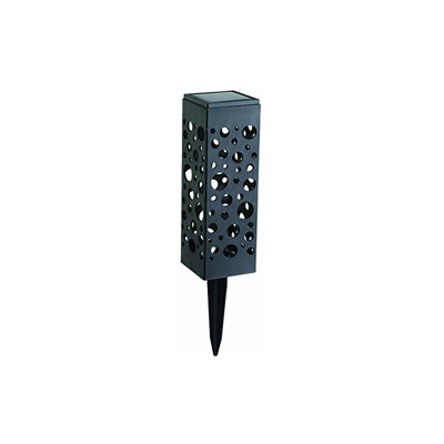 0516-Lampada a energia solare in plastica, colore: nero, 282/181 x 59 cm - Galix