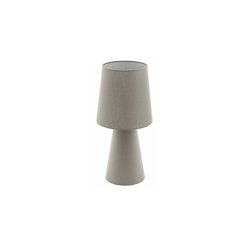 EGLO CARPARA - Lampada da tavolo, altezza 47 cm, in tessuto, 12 W, colore: Tortora en oferta
