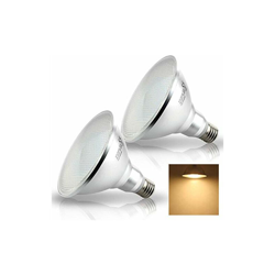Confezione da 2 faretti LED 15 W E27 Spot PAR38, luce bianca calda, 3000 K, 1400 lm, Eqv. to 150 W, lampadine alogene (non dimmerabile) características