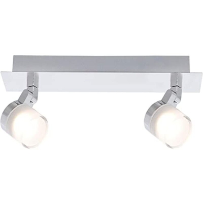 Appendiabiti a 1 faretto, collezione Gyra, speciale per bagno, cromato, 5 Watt, 340 lm, 3000 K, IP44 2 spot -