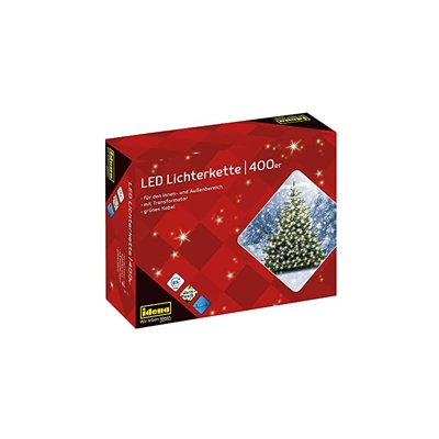 catena luminosa con 400 LED, per esterni, lunghezza 47,90 m, bianco caldo, 31123 - Idena